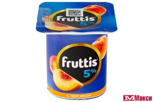 ПРОДУКТ ЙОГУРТНЫЙ "ФРУТТИС" СЛИВОЧНЫЙ 5% 115Г (CAMPINA) (БЗМЖ)(персик-клубника)