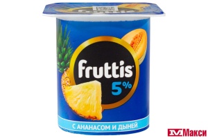 ПРОДУКТ ЙОГУРТНЫЙ "ФРУТТИС" СЛИВОЧНЫЙ 5% 115Г (CAMPINA) (БЗМЖ)(персик-маракуйя; ананас-дыня)