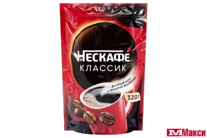 КОФЕ ПОРОШ. (NESTLE) "NESCAFE" CLASSIC 320Г ПАКЕТ