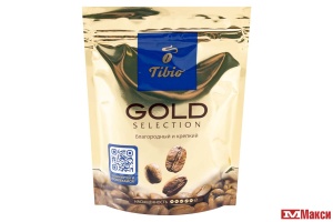 КОФЕ РАСТВОРИМЫЙ СУБЛИМИРОВАННЫЙ "TIBIO" GOLD SELECTION 75Г ПАКЕТ