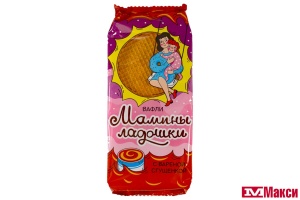 ВАФЛИ "МАМИНЫ ЛАДОШКИ" 225Г (ДЫМКА)(с вареной сгущенкой)