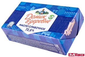 МАСЛО СЛИВ. (ВБД) "ДОМИК В ДЕРЕВНЕ" 72,5% 180Г (БЗМЖ)