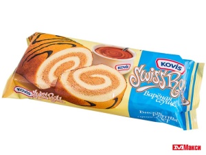 РУЛЕТ "KOVIS" В АССОРТИМЕНТЕ 175Г (РАМЕНСКИЙ КК)(с кремом "вареная сгущенка")