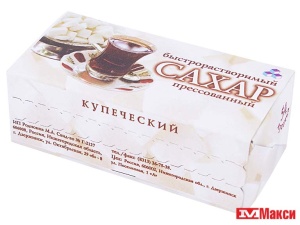 САХАР БЫСТРОРАСТВОРИМЫЙ ПРЕССОВАННЫЙ 220Г