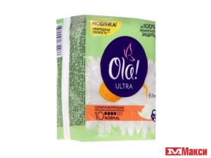 ПРОКЛАДКИ ГИГИЕНИЧЕСКИЕ "OLA" SILK SENSE ULTRA NORMAL 10ШТ В АССОРТИМЕНТЕ(ромашка)
