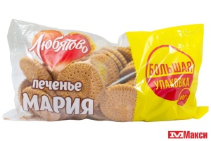 ПЕЧЕНЬЕ "МАРИЯ" ЗАТЯЖНОЕ 500Г (ЛЮБЯТОВО)