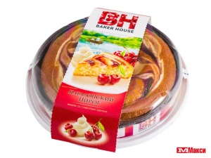 ПИРОГ КАТАЛОНСКИЙ "KOVIS" ВИШНЯ СО СЛИВОЧНЫМ КРЕМОМ 400Г (РАМЕНСКИЙ КК)