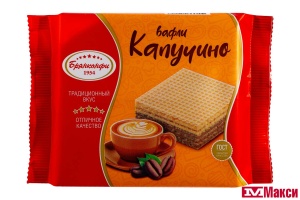 ВАФЛИ "КАПУЧЧИНО" 65Г (БРЯНКОНФИ)