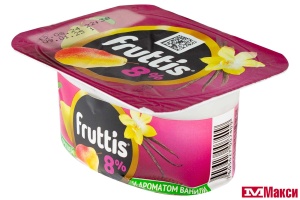 ПРОДУКТ ЙОГУРТНЫЙ "ФРУТТИС" СУПЕР ЭКСТРА 8% 115Г (CAMPINA) (БЗМЖ)(вишневый пломбир; груша-ваниль)