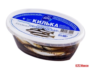 КИЛЬКА ПРЯНОГО ПОСОЛА "БАЛТИЙСКИЙ БЕРЕГ" 400Г(ленинградская)