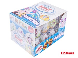 ЯЙЦО ШОКОЛАДНОЕ "ЛУНТИК" С ИГРУШКОЙ 20Г (ЭВРИКА) 