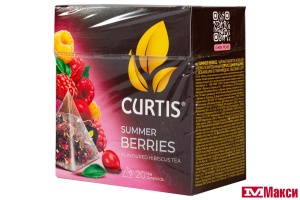 ЧАЙ "CURTIS" САММЕР БЕРРИС ФРУКТОВО-ТРАВЯНОЙ 20 ПАКЕТИКОВ-ПИРАМИДОК (МАЙ)