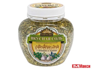 СОЛЬ "ВКУСНАЯ СОЛЬ" 400Г В АССОРТИМЕНТЕ(с чесноком и зеленью)
