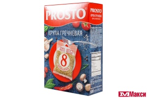 КРУПА ГРЕЧНЕВАЯ ЯДРИЦА "PROSTO" 500Г ВАРОЧНЫЕ ПАКЕТЫ (АНГСТРЕМ)