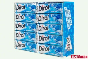 ЖЕВАТЕЛЬНАЯ РЕЗИНКА "DIROL" ПОДУШЕЧКИ 13,6Г (МОН' ДЭЛИС РУСЬ)(ледяная мята)