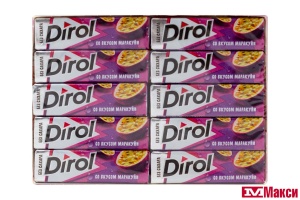 ЖЕВАТЕЛЬНАЯ РЕЗИНКА "DIROL" ПОДУШЕЧКИ 13,6Г (МОН' ДЭЛИС РУСЬ)(маракуйя)