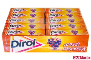 ЖЕВАТЕЛЬНАЯ РЕЗИНКА "DIROL" ПОДУШЕЧКИ 13,6Г (МОН' ДЭЛИС РУСЬ)(дикий виноград)