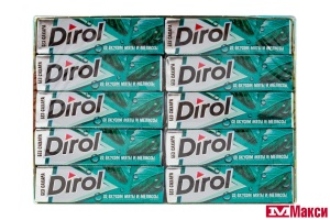 ЖЕВАТЕЛЬНАЯ РЕЗИНКА "DIROL" ПОДУШЕЧКИ 13,6Г (МОН' ДЭЛИС РУСЬ)(со вкусом мяты и мелиссы)