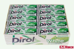 ЖЕВАТЕЛЬНАЯ РЕЗИНКА "DIROL" ПОДУШЕЧКИ 13,6Г (МОН' ДЭЛИС РУСЬ)(мята white)