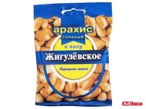 АРАХИС СОЛЕНЫЙ "ЖИГУЛЁВСКОЕ" К ПИВУ 25Г