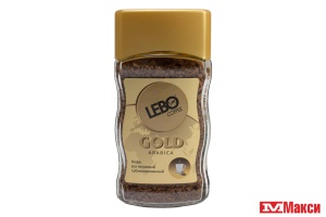 КОФЕ "LEBO GOLD" СУБЛИМИРОВАННЫЙ 100Г СТ/Б