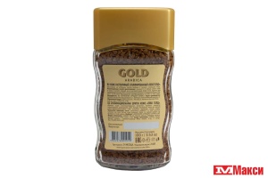 КОФЕ "LEBO GOLD" СУБЛИМИРОВАННЫЙ 100Г СТ/Б
