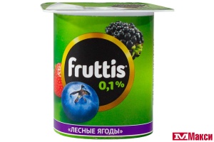 ПРОДУКТ ЙОГУРТНЫЙ "ФРУТТИС" ЛЕГКИЙ 0,1% 110Г (CAMPINA) (БЗМЖ)(ананас-дыня;лесные ягоды)