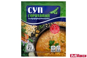 СУП ГОРОХОВЫЙ БЫСТРОРАЗВАРИВАЮЩИЙСЯ "ГЕРКУЛЕС" 60Г