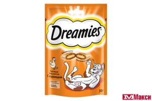 ЛАКОМСТВО Д/КОШЕК "DREAMIES" 30Г В АССОРТ.(с курицей)