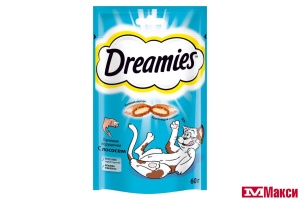 ЛАКОМСТВО ДЛЯ КОШЕК "DREAMIES" 60Г(с лососем)