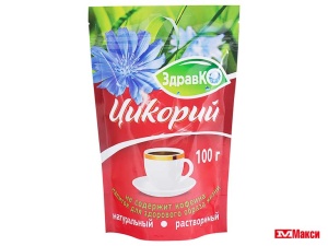 ЦИКОРИЙ РАСТВОРИМЫЙ ПОРОШКООБРЫЗНЫЙ "ЗДРАВКО" 100Г ПАКЕТ (ZIP)