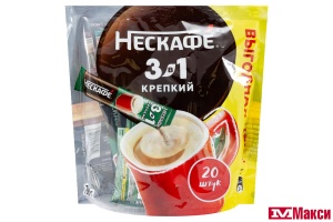 КОФЕЙНЫЙ НАПИТОК 3 В 1 "NESCAFE" 14,5Г (NESTLE)(крепкий)