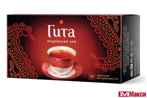 ЧАЙ "ПРИНЦЕССА ГИТА" ИНДИЙСКИЙ ЧЕРНЫЙ 30 ПАКЕТИКОВ БЕЗ ЯРЛЫЧКОВ (ОРИМИ-ТРЭЙД)