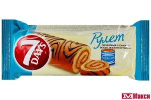 РУЛЕТ "7 DAYS" 200Г(с вареной сгущенкой)