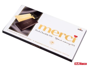 ШОКОЛАД "МЕРСИ" В АССОРТИМЕНТЕ 100Г (STORCK)(горький)