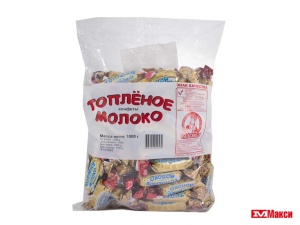 ШОКОЛАДНЫЕ КОНФЕТЫ "ТОПЛЕНОЕ МОЛОКО" 1КГ (СЛАВЯНКА)