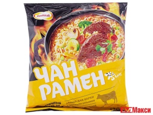 ЛАПША БЫСТРОГО ПРИГОТОВЛЕНИЯ "ДОШИРАК" ЧАН РАМЕН С ПРИПРАВАМИ 120Г