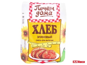 СМЕСЬ СУХАЯ ВЫПЕЧКИ "ПЕЧЕМ ДОМА" ХЛЕБ ЗЛАКОВЫЙ 500Г ПАКЕТ (РУССКИЙ ПРОДУКТ)