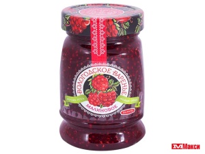 ВАРЕНЬЕ МАЛИНОВОЕ "ВОЛОГОДСКОЕ" 370Г СТ/Б
