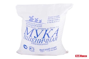 МУКА ПШЕНИЧНАЯ "ВОЛОДАРОЧКА" ВЫСШИЙ СОРТ 10КГ
