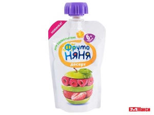 ДЕСЕРТ "ФРУТО-НЯНЯ" 90Г ПАКЕТ (ПРОГРЕСС) (ДЕТСКОЕ ПИТАНИЕ)(яблоко,клубника,малина)