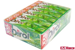 ЖЕВАТЕЛЬНАЯ РЕЗИНКА "DIROL" XXL 19Г (МОН' ДЭЛИС РУСЬ)(со вкусом мяты)