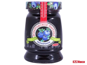 ВАРЕНЬЕ ЧЕРНИЧНОЕ "ВОЛОГОДСКОЕ" 370Г СТ/Б
