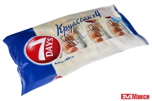 КРУАССАНЫ "7 DAYS SINGLE" 65ГХ3+1 (МУЛЬТИУПАКОВКА) В АССОРТ.(ваниль)