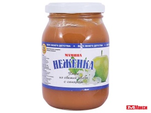 ПЮРЕ "МАМИНА НЕЖЕНКА" ИЗ ЯБЛОК С САХАРОМ 260Г СТ/Б (КАПИТАН ПРИПАСОВ)