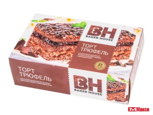 ТОРТ БИСКВИТНЫЙ "BAKER HOUSE" ТРЮФЕЛЬ 350Г (РАМЕНСКИЙ КК)