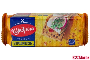 ХЛЕБЦЫ "ЩЕДРЫЕ" БОРОДИНСКИЕ 100Г