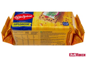 ХЛЕБЦЫ "ЩЕДРЫЕ" БОРОДИНСКИЕ 100Г