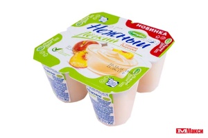 ПРОДУКТ ЙОГУРТНЫЙ С СОКОМ "НЕЖНЫЙ" ЛЕГКИЙ 0,1% 95Г (CAMPINA) (БЗМЖ)(с соком персика)