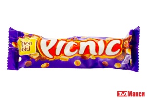 ШОКОЛАДНЫЙ БАТОНЧИК "ПИКНИК" 38Г (МОН' ДЭЛИС РУСЬ)